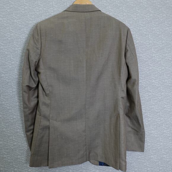 Ted Baker No Ordinary Joe Men’s Blazer 40R Tan Wool Linen- Joy SPJ - Picture 2 of 13